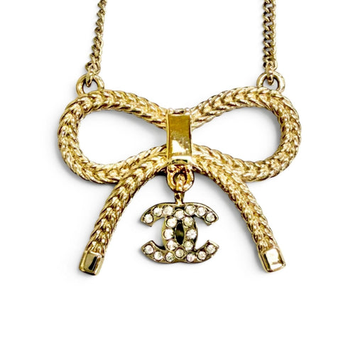CC Logo Pendant Necklace Metal