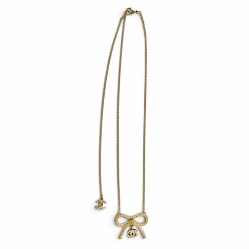 CC Logo Pendant Necklace Metal