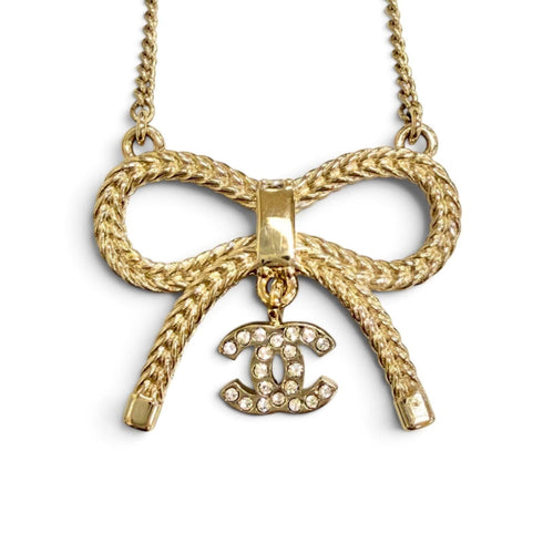 CC Logo Pendant Necklace Metal