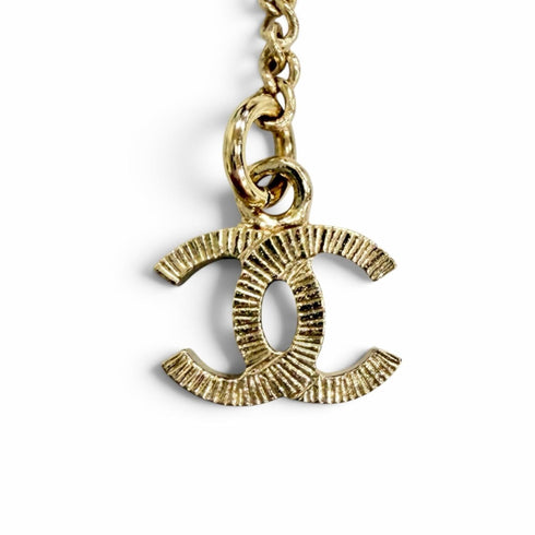 CC Logo Pendant Necklace Metal