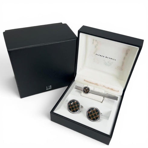 Cufflinks Set Green and Orange Bracelet