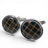 Cufflinks Set Green and Orange Bracelet