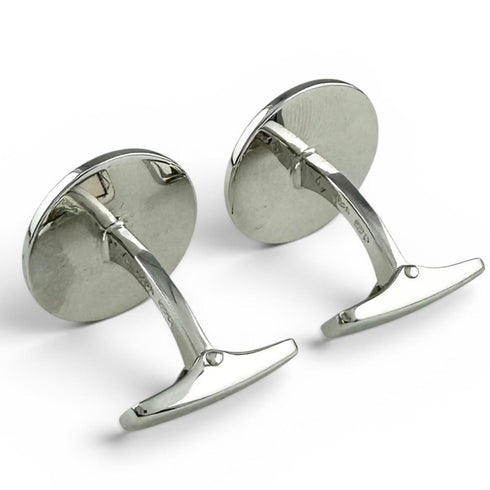 Cufflinks Sterling Silver and Stainless Steel with Onyx Bracelet