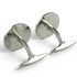 Cufflinks Sterling Silver and Stainless Steel with Onyx Bracelet