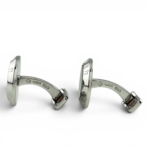 Cufflinks Sterling Silver and Stainless Steel with Onyx Bracelet