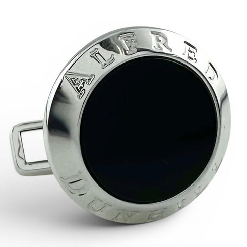 Cufflinks Sterling Silver and Stainless Steel with Onyx Bracelet
