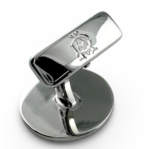 Cufflinks Sterling Silver and Stainless Steel with Onyx Bracelet