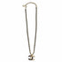 CC Logo Chain Pendant Necklace Gold-Tone Metal