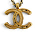 CC Logo Chain Pendant Necklace Gold-Tone Metal