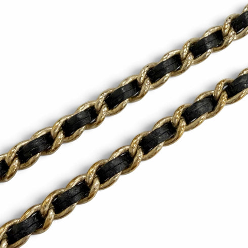 CC Logo Chain Pendant Necklace Gold-Tone Metal