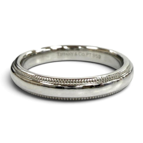 Milgrain Ring Sterling Silver and Platinum
