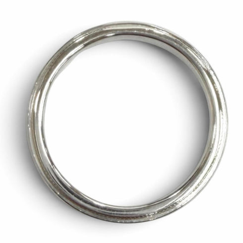 Milgrain Ring Sterling Silver and Platinum