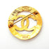 CC Logo Circle Brooch Metal