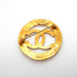 CC Logo Circle Brooch Metal