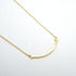 T Smile Pendant Necklace 18K Yellow Gold