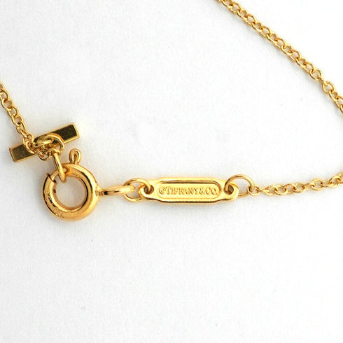 T Smile Pendant Necklace 18K Yellow Gold