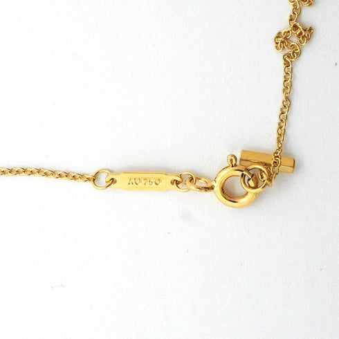 T Smile Pendant Necklace 18K Yellow Gold