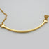 T Smile Pendant Necklace 18K Yellow Gold
