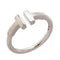 T Wire Ring 18K White Gold