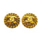 CC Logo Circle Clip-On Earrings Metal Gold-Tone Metal