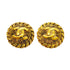 CC Logo Circle Clip-On Earrings Metal Gold-Tone Metal
