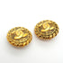 CC Logo Circle Clip-On Earrings Metal Gold-Tone Metal