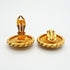 CC Logo Circle Clip-On Earrings Metal Gold-Tone Metal