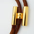 Bracelet Gold and Leather