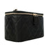 Classic Vanity Case with Chain Quilted Caviar Small