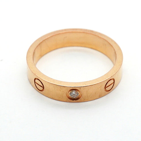 Mini Love Ring 18K Rose Gold and Diamond