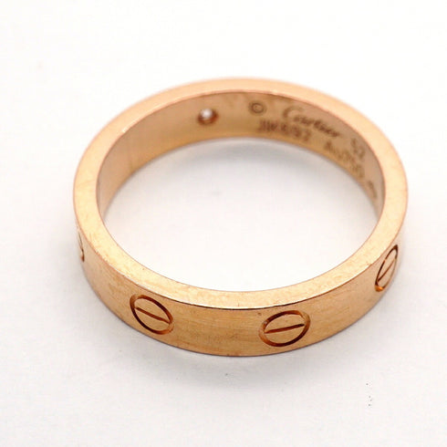 Mini Love Ring 18K Rose Gold and Diamond