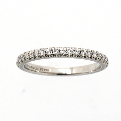 Soleste Ring Platinum with Diamonds Half Eternity