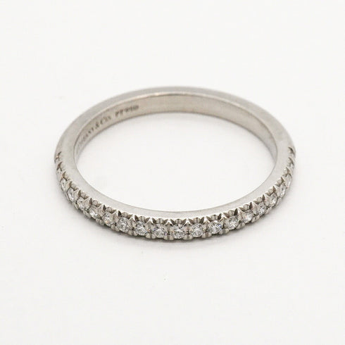 Soleste Ring Platinum with Diamonds Half Eternity
