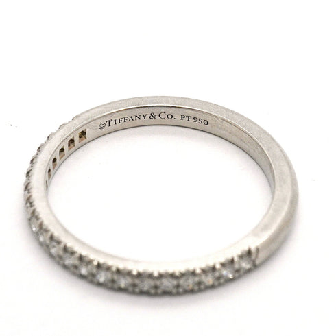 Soleste Ring Platinum with Diamonds Half Eternity
