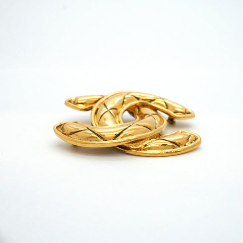 CC Logo Brooch Metal