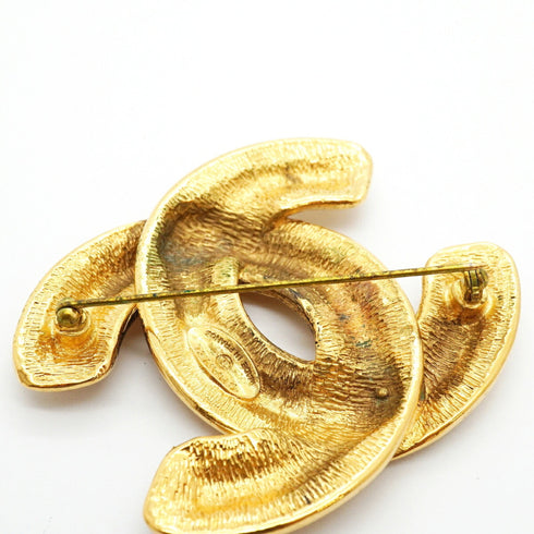 CC Logo Brooch Metal