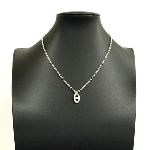 Pendant Necklace 18K White Gold with Diamond
