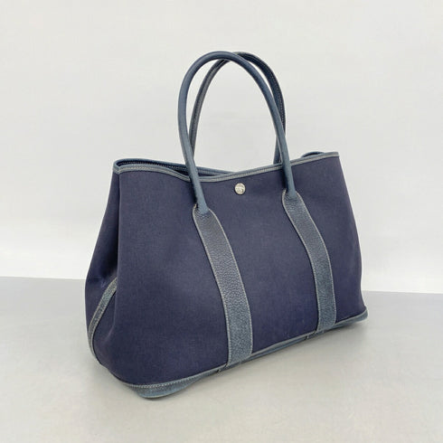 Garden Party Tote Toile and Leather 36