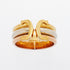 Vendome Louis Cartier Band Ring 18K Tricolor Gold