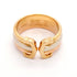 Vendome Louis Cartier Band Ring 18K Tricolor Gold