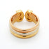 Vendome Louis Cartier Band Ring 18K Tricolor Gold