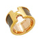 Olympe GM Ring Gold and Leather