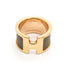 Olympe GM Ring Gold and Leather