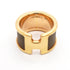 Olympe GM Ring Gold and Leather