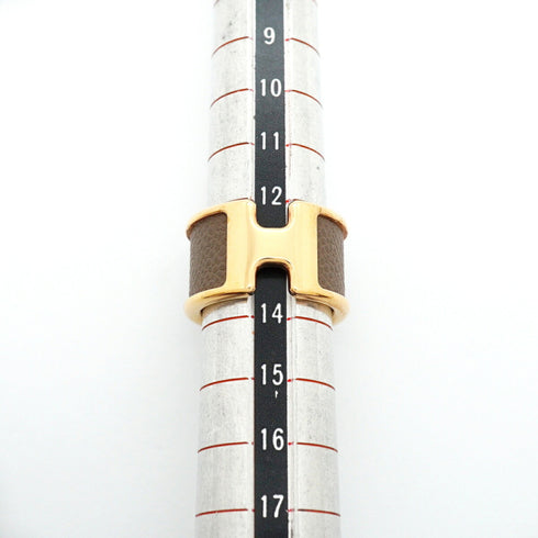 Olympe GM Ring Gold and Leather