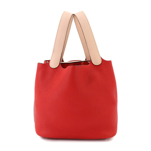 Bicolor Picotin Lock Bag Clemence with Swift PM