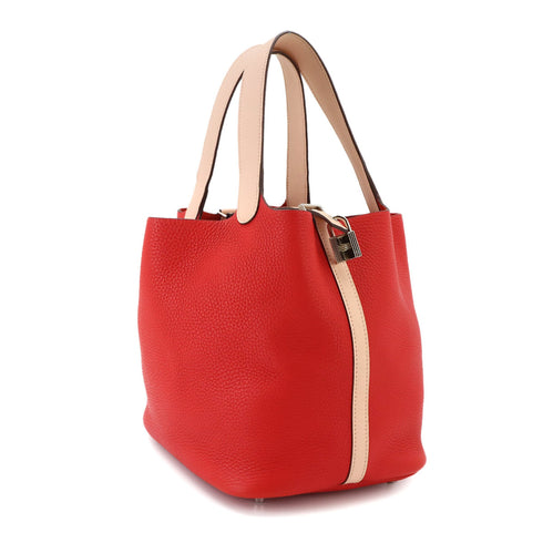Bicolor Picotin Lock Bag Clemence with Swift PM