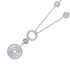 Astrale Cerchi Pendant Necklace 18K White Gold with Diamond