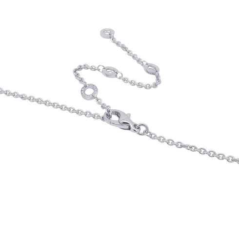 Astrale Cerchi Pendant Necklace 18K White Gold with Diamond
