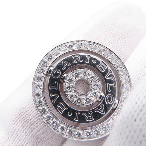 Astrale Cerchi Pendant Necklace 18K White Gold with Diamond